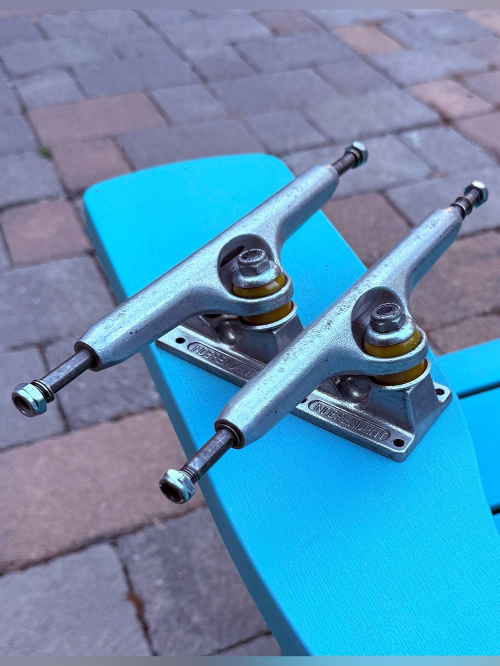 Stage-10 Independent 215mm Skateboard Trucks USA Stamped (Set Of 2) Gently Used